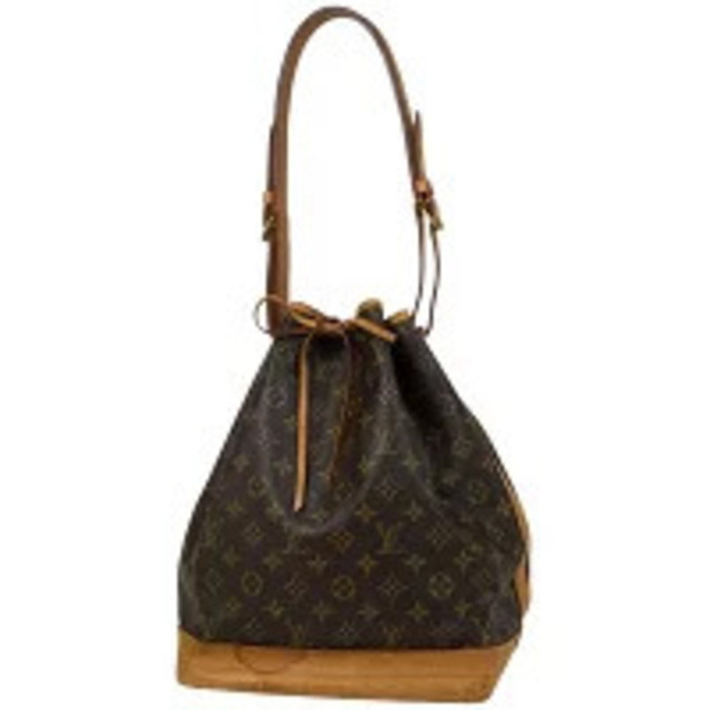 Louis Vuitton Noe Hobo Drawstring Shoulder Bag Monogram Brown
